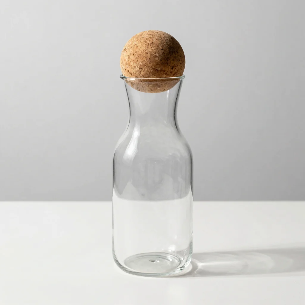 Glazen Waterkaraf met Kurken Stop